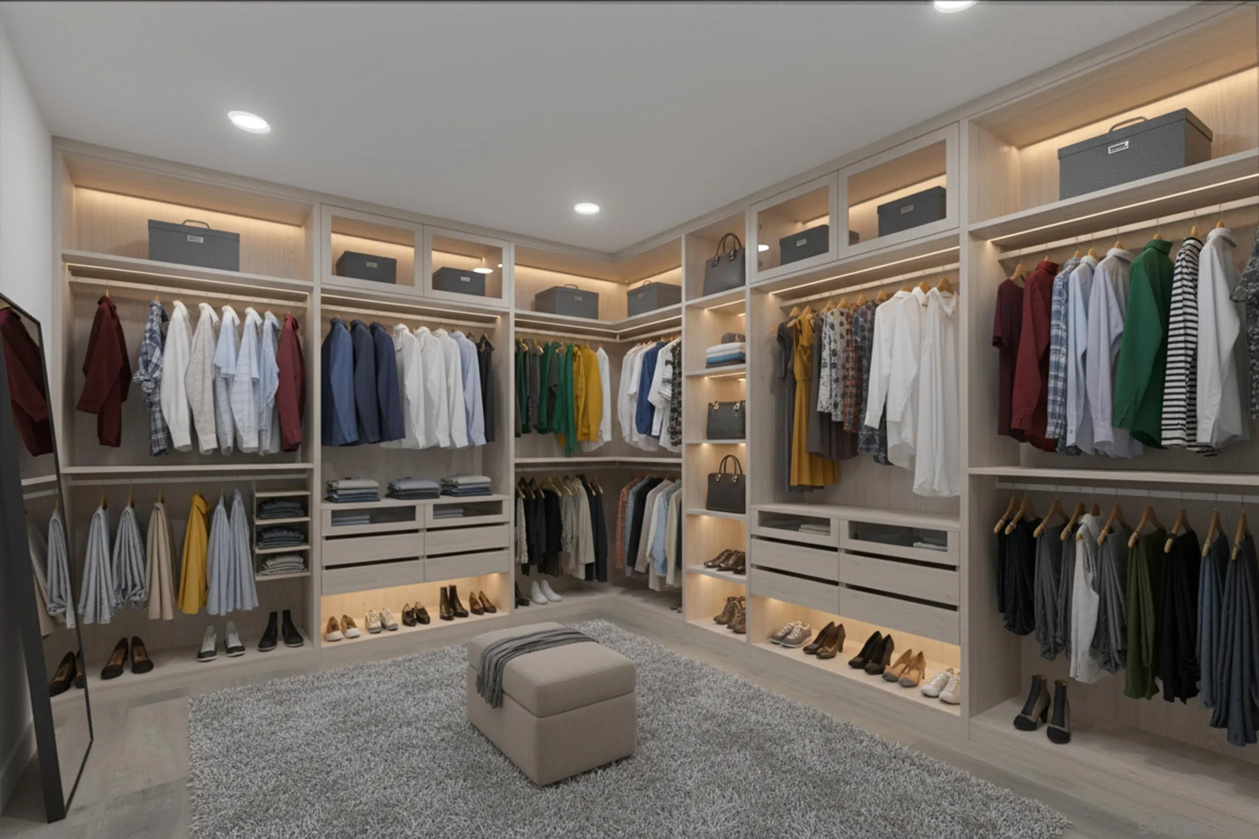 9253 Les Road Santee, CA 92071 - Photo 28 of 35 a view of walk in closet with clothes and shoes