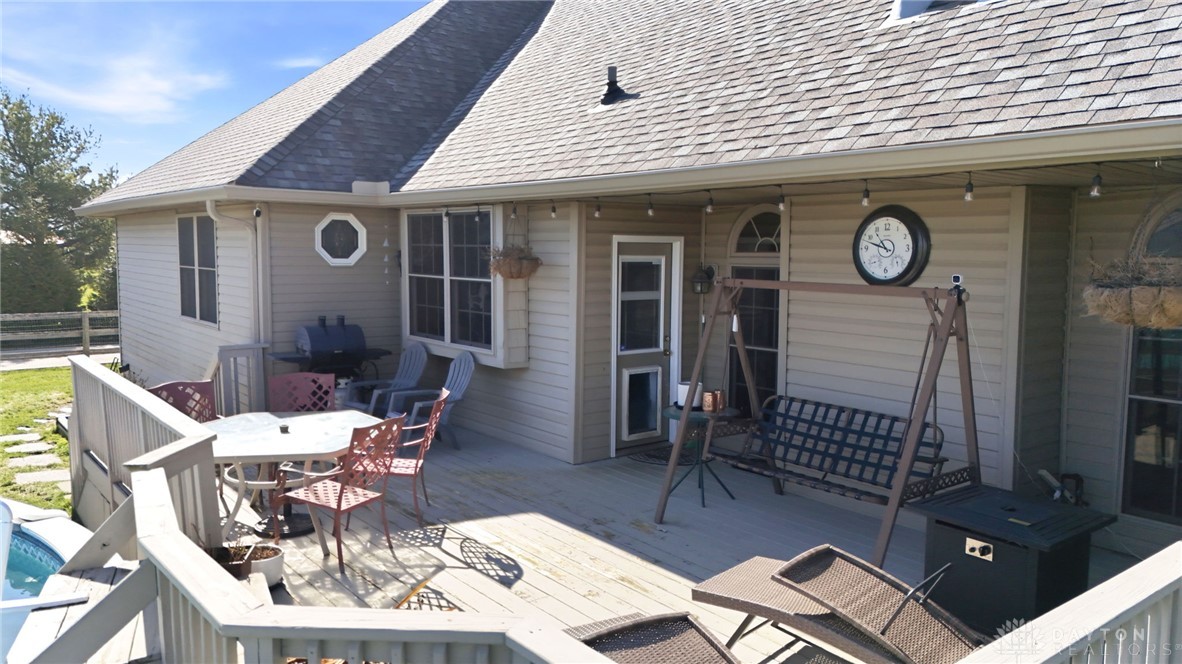1540 Jasper Road Xenia, OH 45385 - Photo 8 of 91 This spacious wooden deck offers abundant space for outdoor enjoyment and entertaining.
