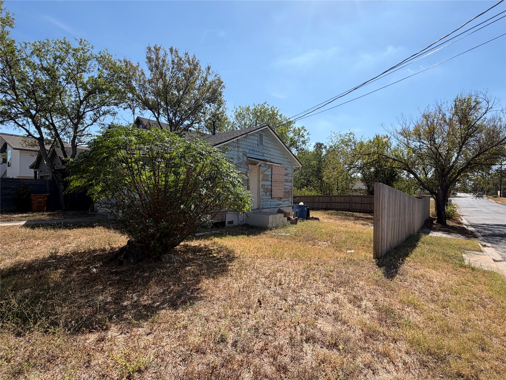 5001 Lott Avenue Austin, TX 78721 - Photo 5 of 9 a view of a backyard with plants and large trees