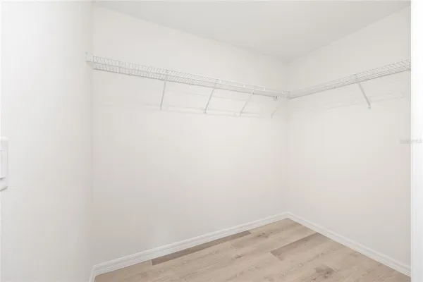 a view of a room with empty racks