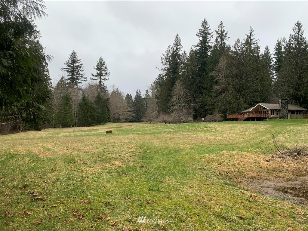 991 Lords Lake Loop Road Quilcene, WA 98376 - Photo 22 of 34 a view of outdoor space with swimming pool and trees