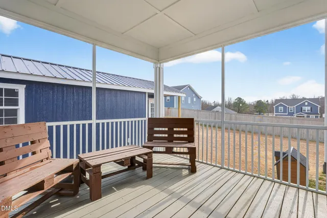 a view of a roof deck
