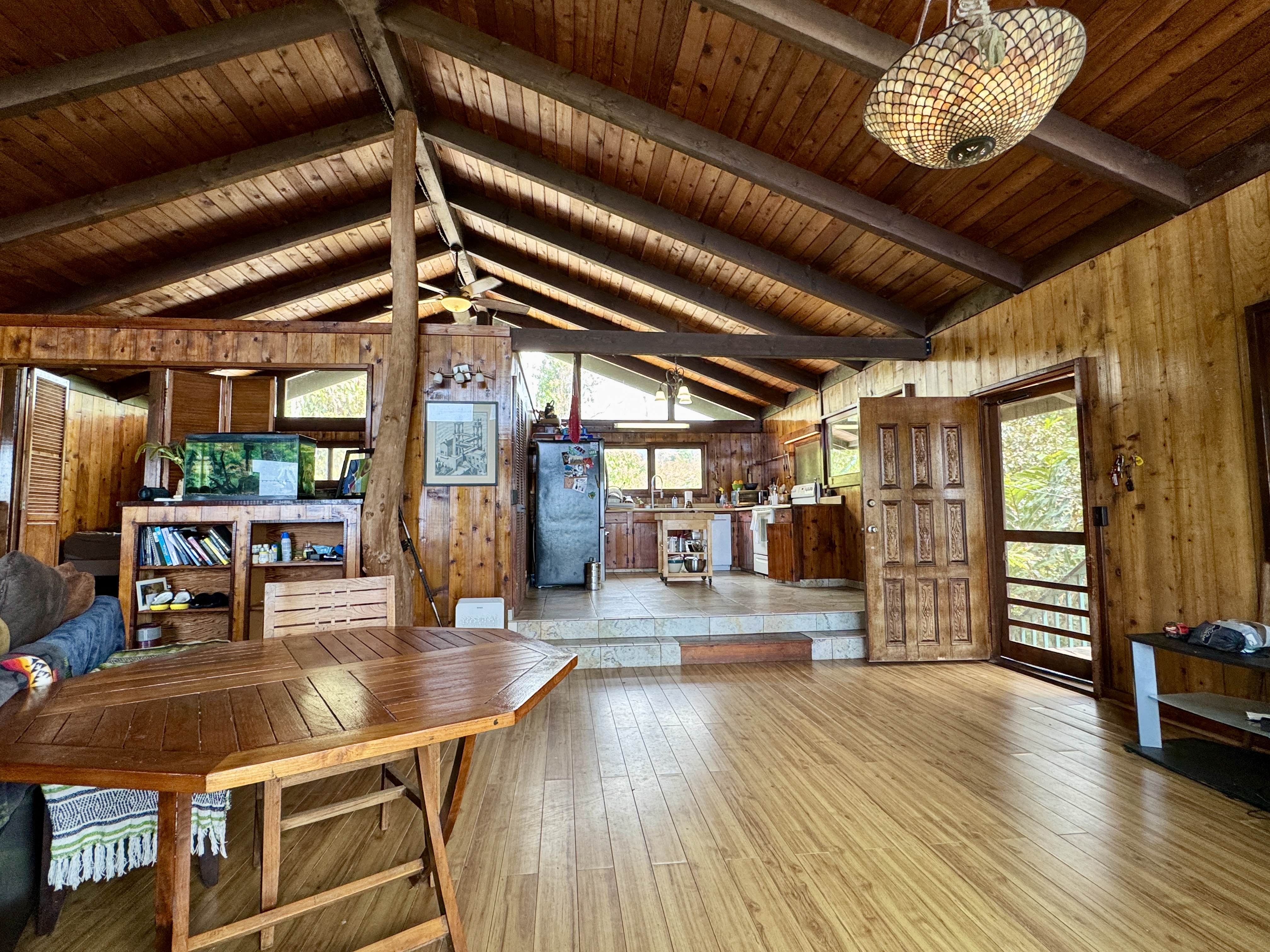 78-1275 Bishop Road Holualoa, HI 96725 - Photo 10 of 16 a view of livingroom with furniture wooden floor and windows