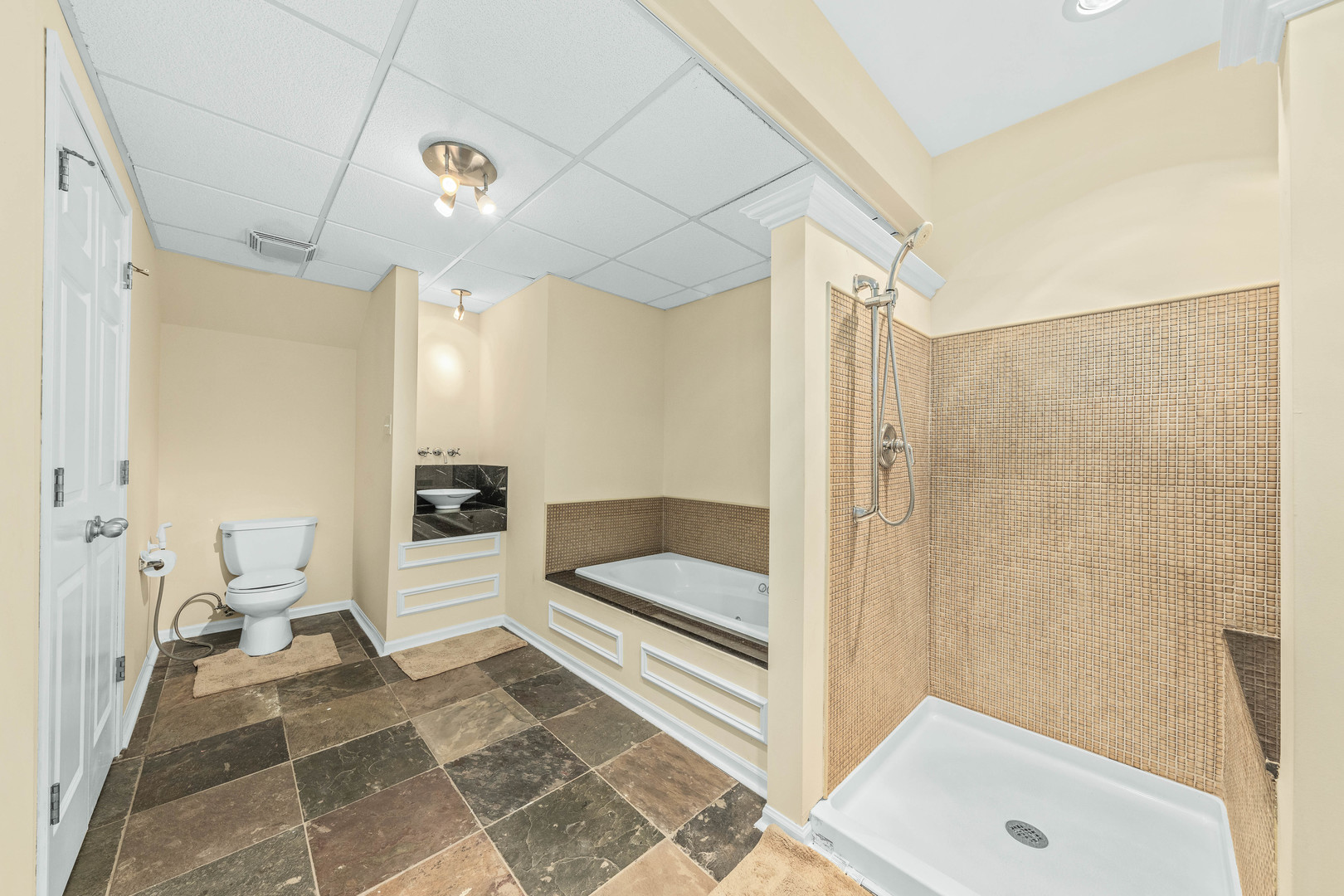 2 Alexander Court Bolingbrook, IL 60490 - Photo 39 of 43 a bathroom with a sink a toilet and shower