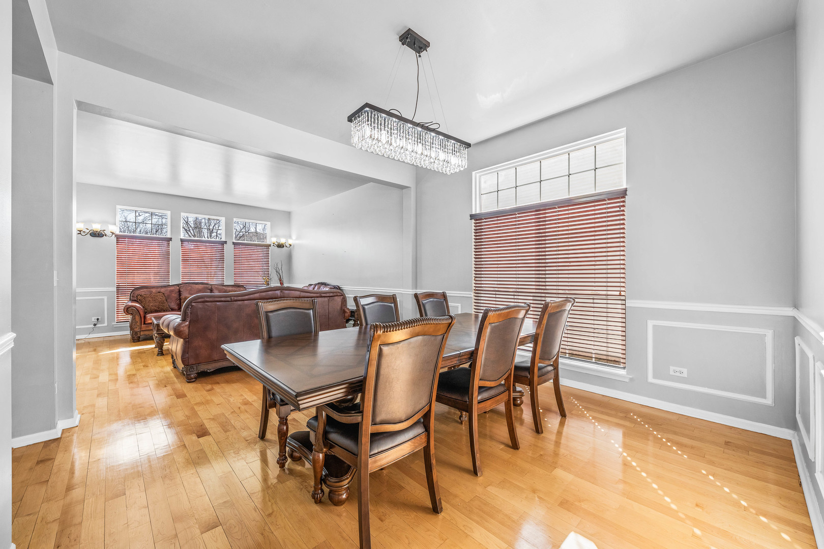 2 Alexander Court Bolingbrook, IL 60490 - Photo 6 of 43 a view of a dining room with furniture window and wooden floor