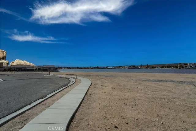a view of an ocean and beach