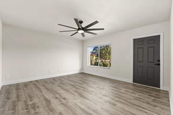 wooden floor in an empty room