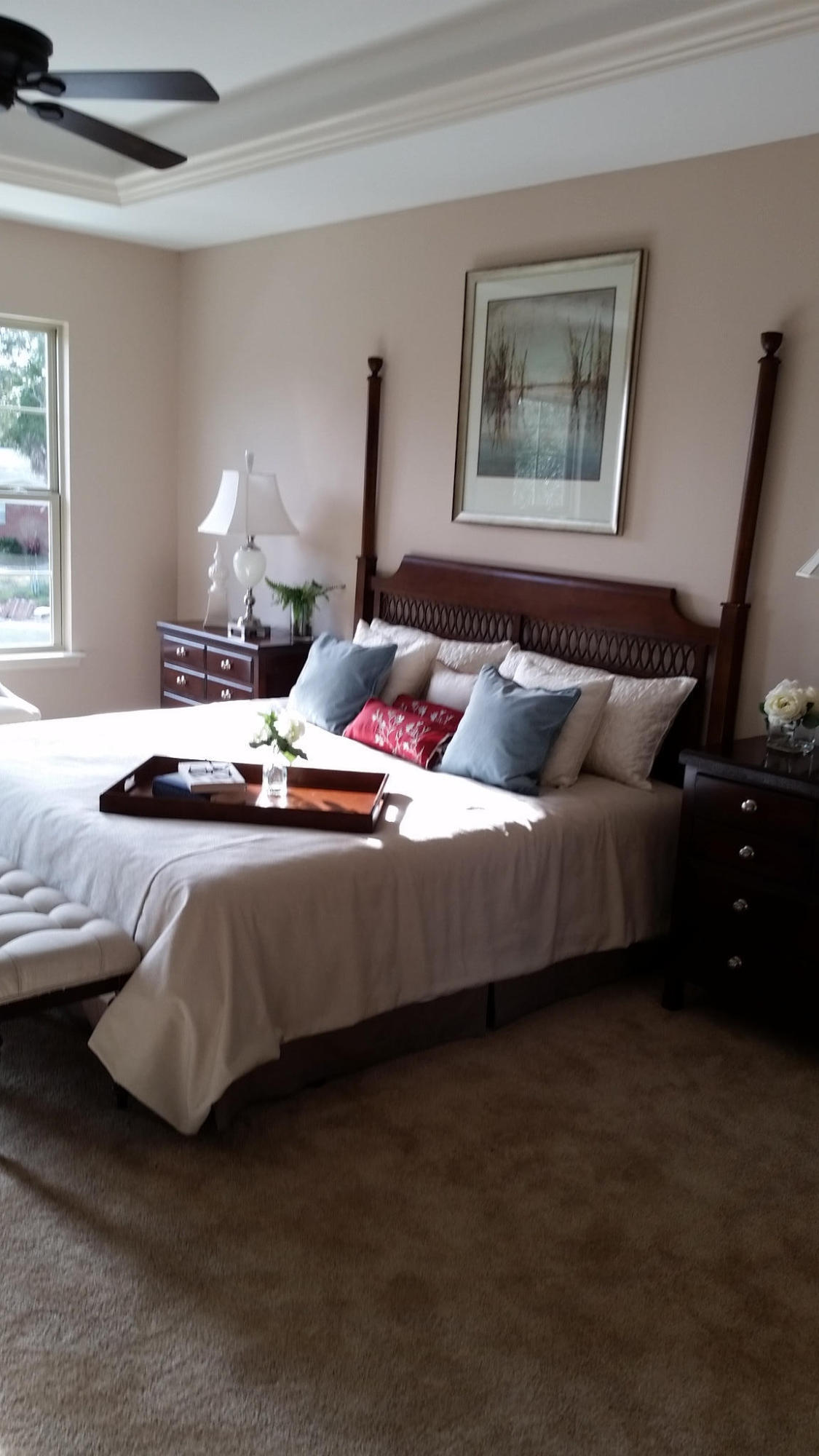 205 Rigdon Court Northwest Fort Walton Beach, FL 32548 - Photo 31 of 48 a bedroom with a bed and wooden floor