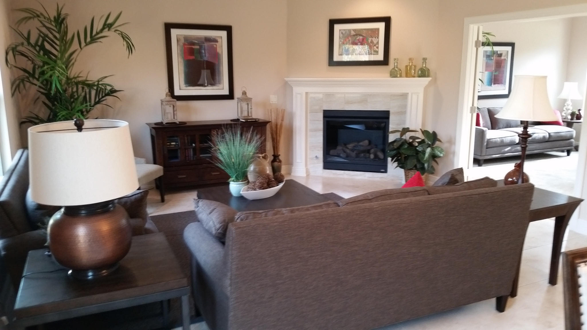 205 Rigdon Court Northwest Fort Walton Beach, FL 32548 - Photo 5 of 48 a living room with furniture and a fireplace