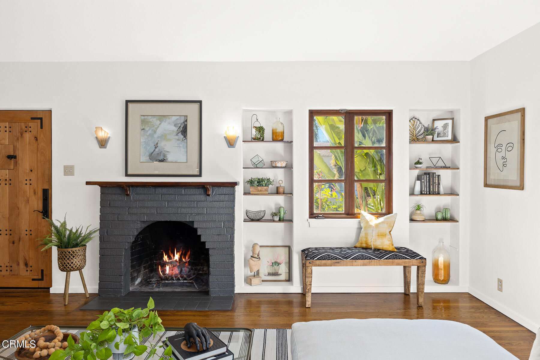 2864 Sterling Place Altadena, CA 91001 - Photo 5 of 28 a living room with furniture a window and a fireplace