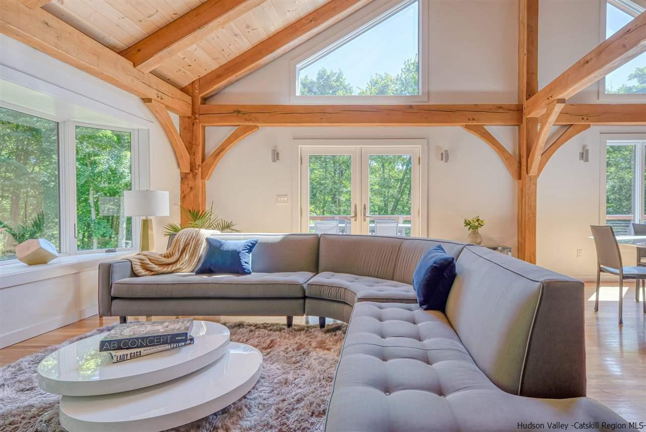 215 Sheldon Hill Road Olivebridge, NY 12461 - Photo 12 of 32 a living room with furniture and a large window
