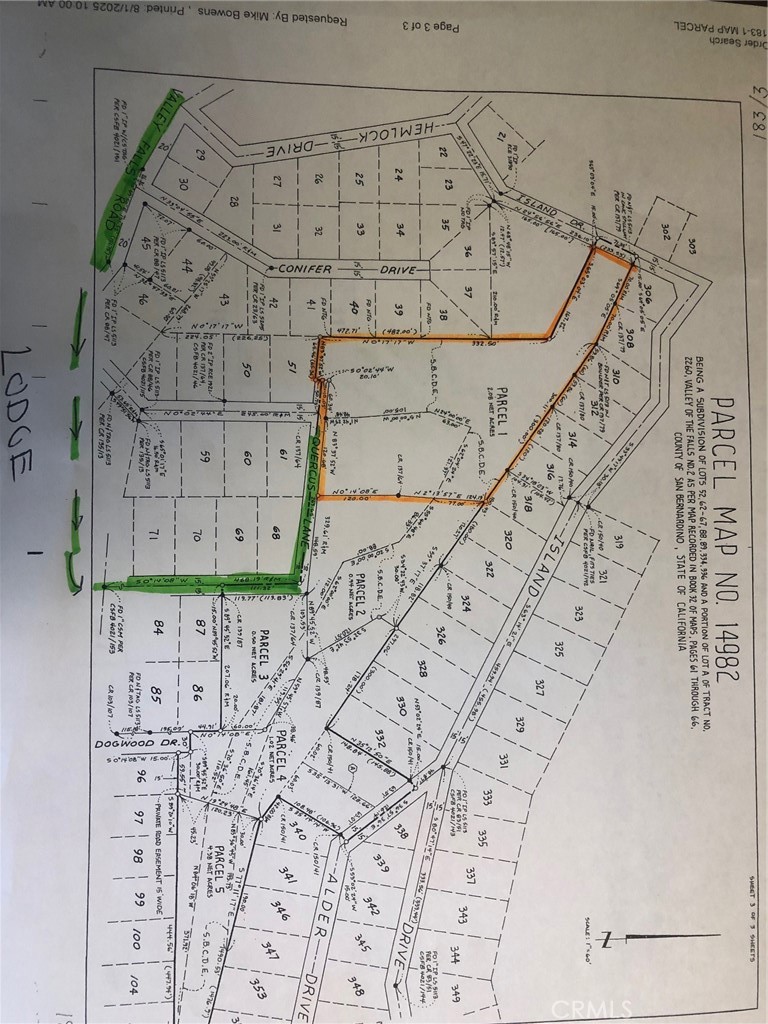 0 Quercus Lane Forest Falls, CA 92339 - Photo 23 of 24 a view of wooden staircase with white walls