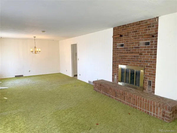 a view of an empty room