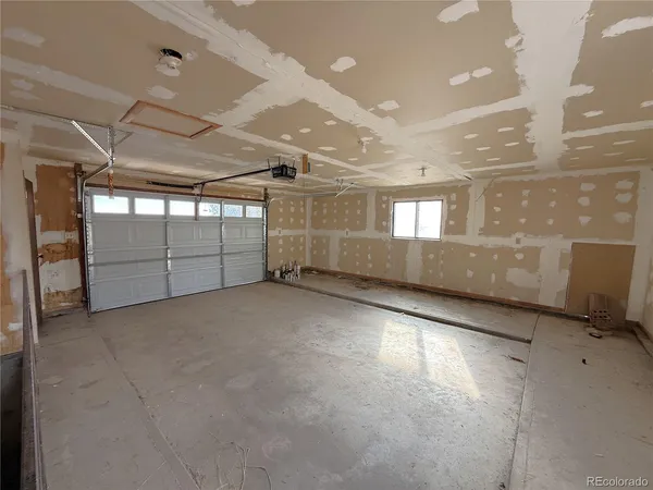 a view of a glass door space