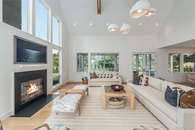 a view of living room and front door