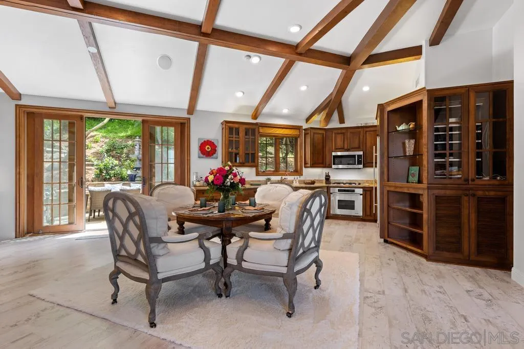 2643 Hidden Valley Road La Jolla, CA 92037 - Photo 55 of 61 a view of a dining room with furniture window and outside view