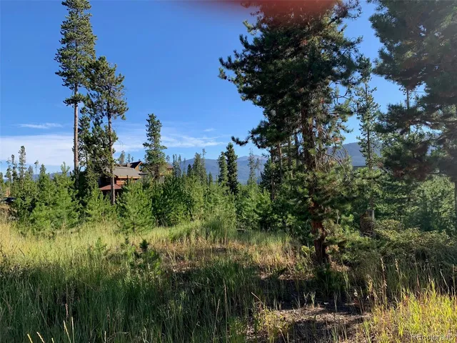 a view of a lake with a building in the background