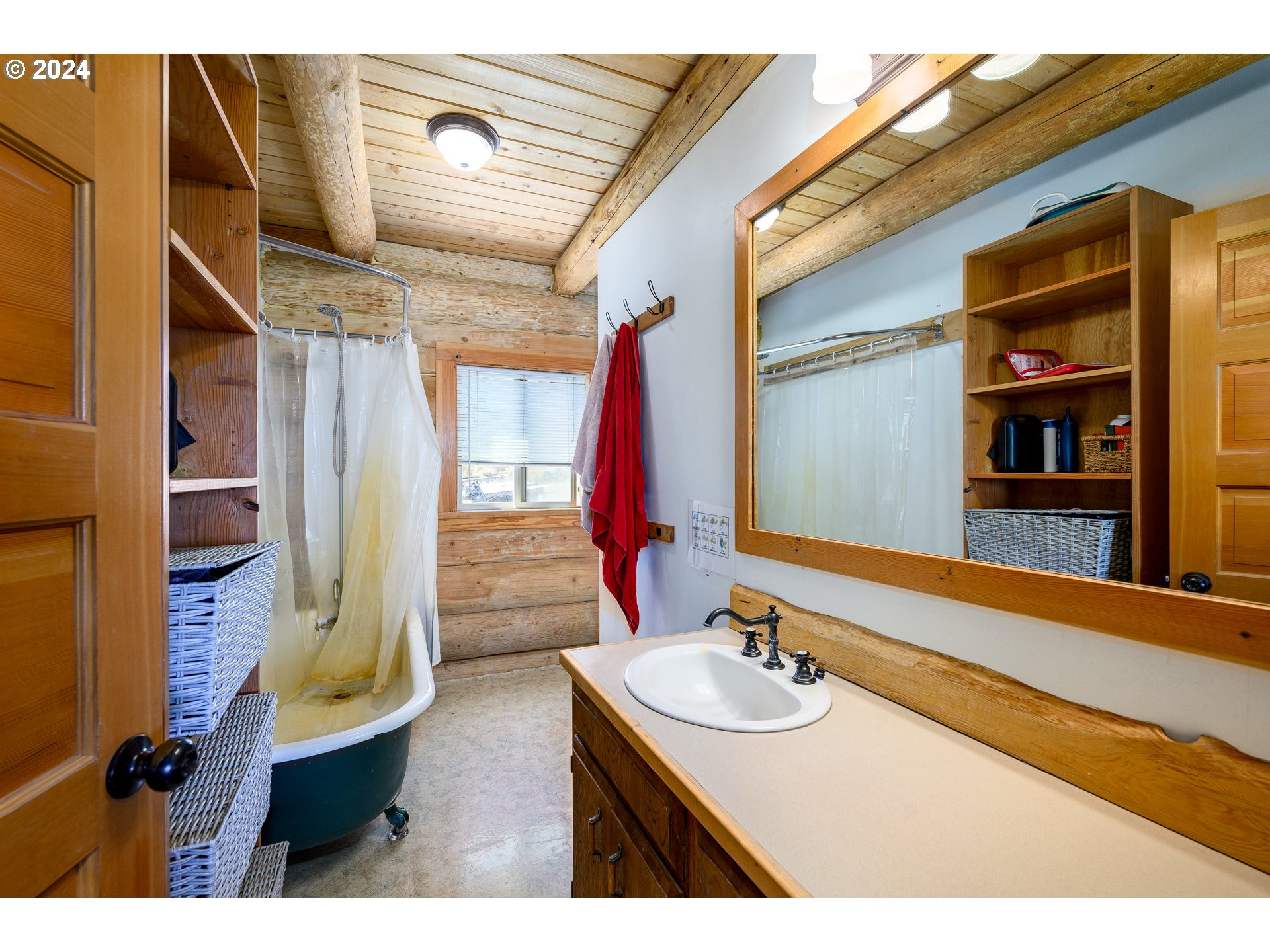 16300 Southeast Walnut Hill Road Amity, OR 97101 - Photo 13 of 48 a bathroom with a sink and a mirror