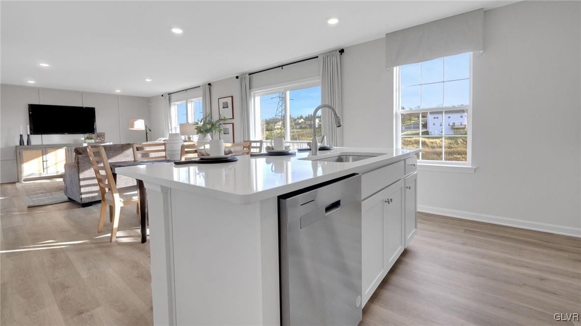 242 Winding Road Easton, PA 18040 - Photo 10 of 27 a kitchen with sink and view of living room