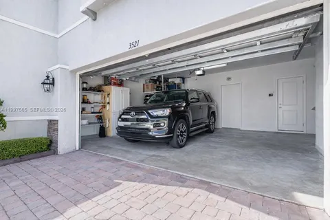 a car parked in garage