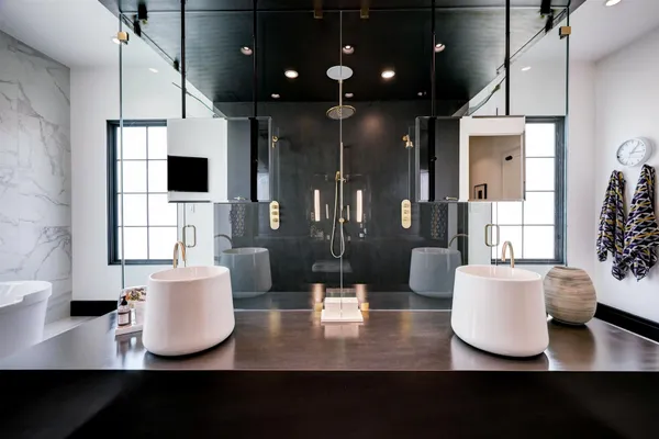 a view of living room and dining room