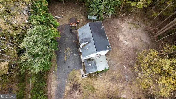 an aerial view of house with outdoor space