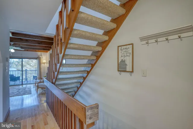 a view of a porch with furniture
