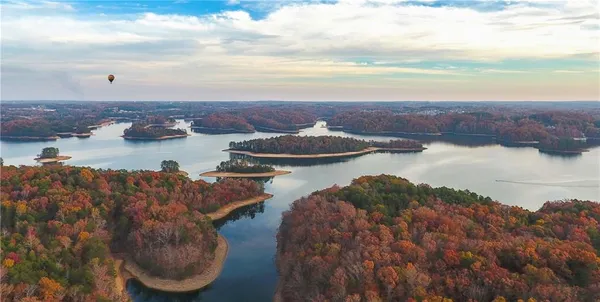 a view of city and lake