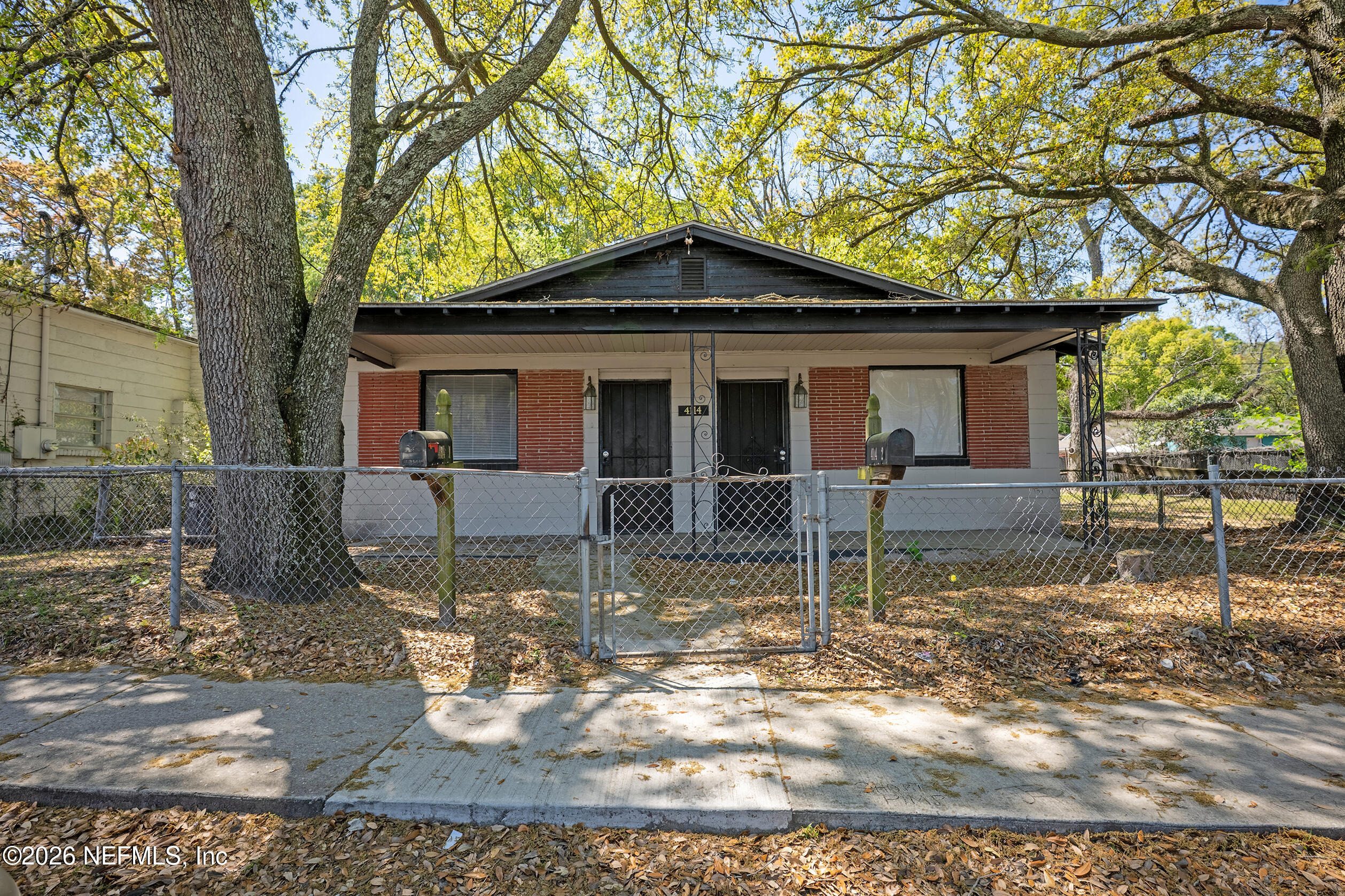 a house view with a outdoor space