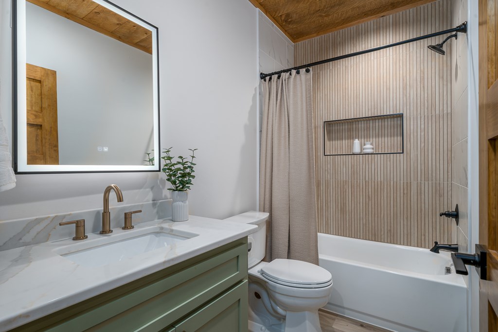 221 Goldmine Road Morganton, GA 30560 - Photo 37 of 51 a bathroom with a sink toilet and shower