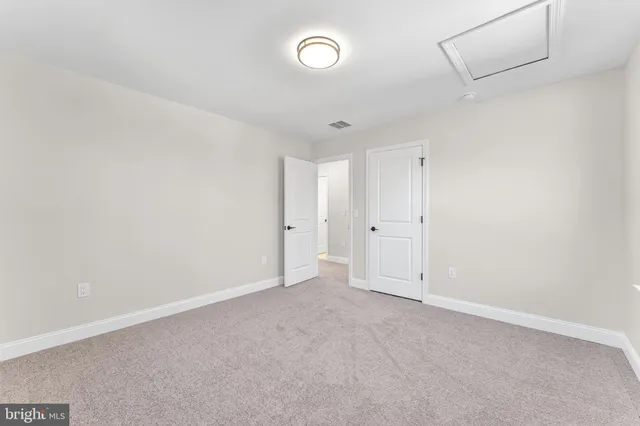 a view of an empty room