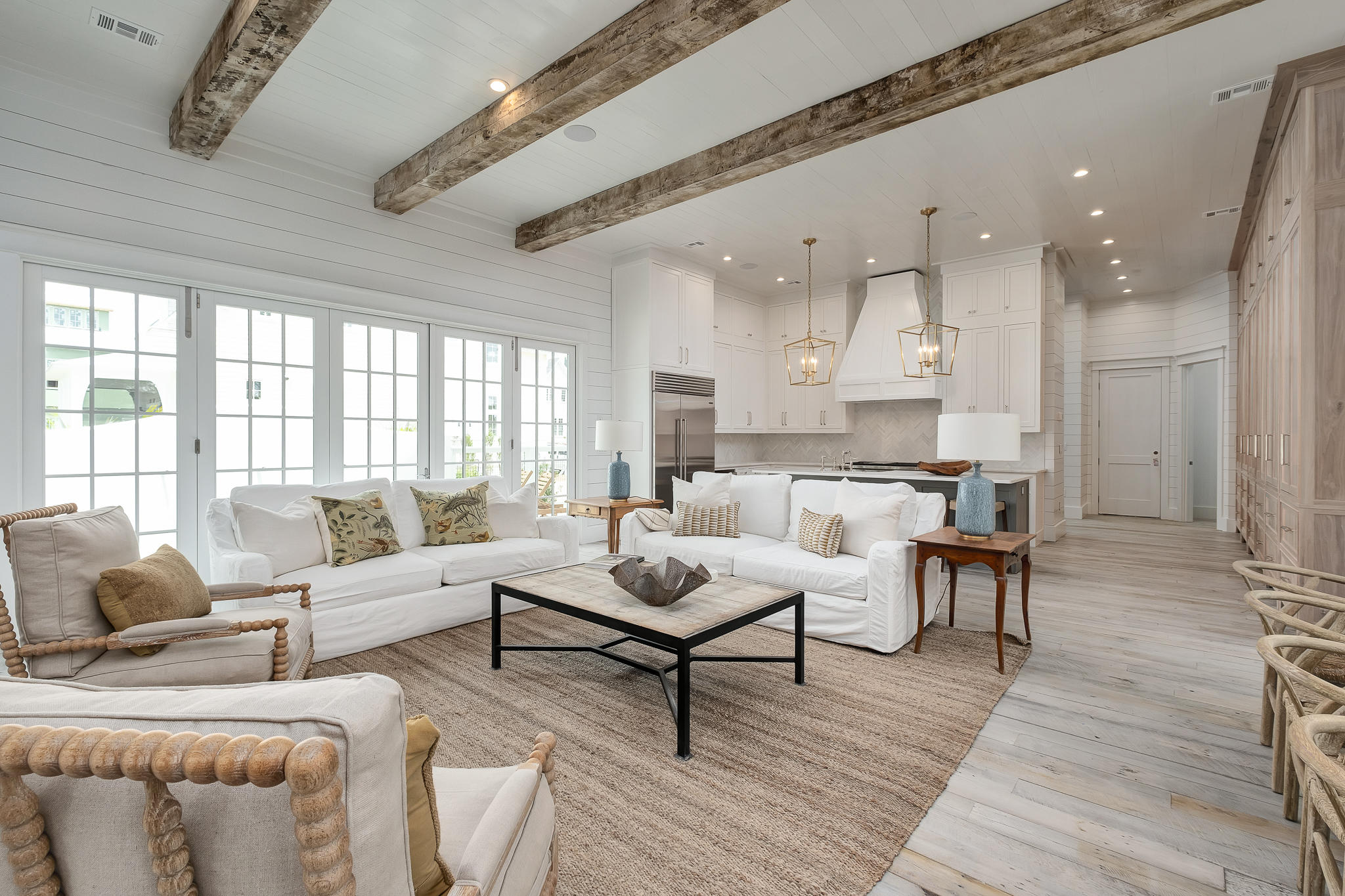 28 Rainer Ln Inlet Beach Inlet Beach, FL 32461 - Photo 2 of 39 a living room with furniture wooden floor and a large window