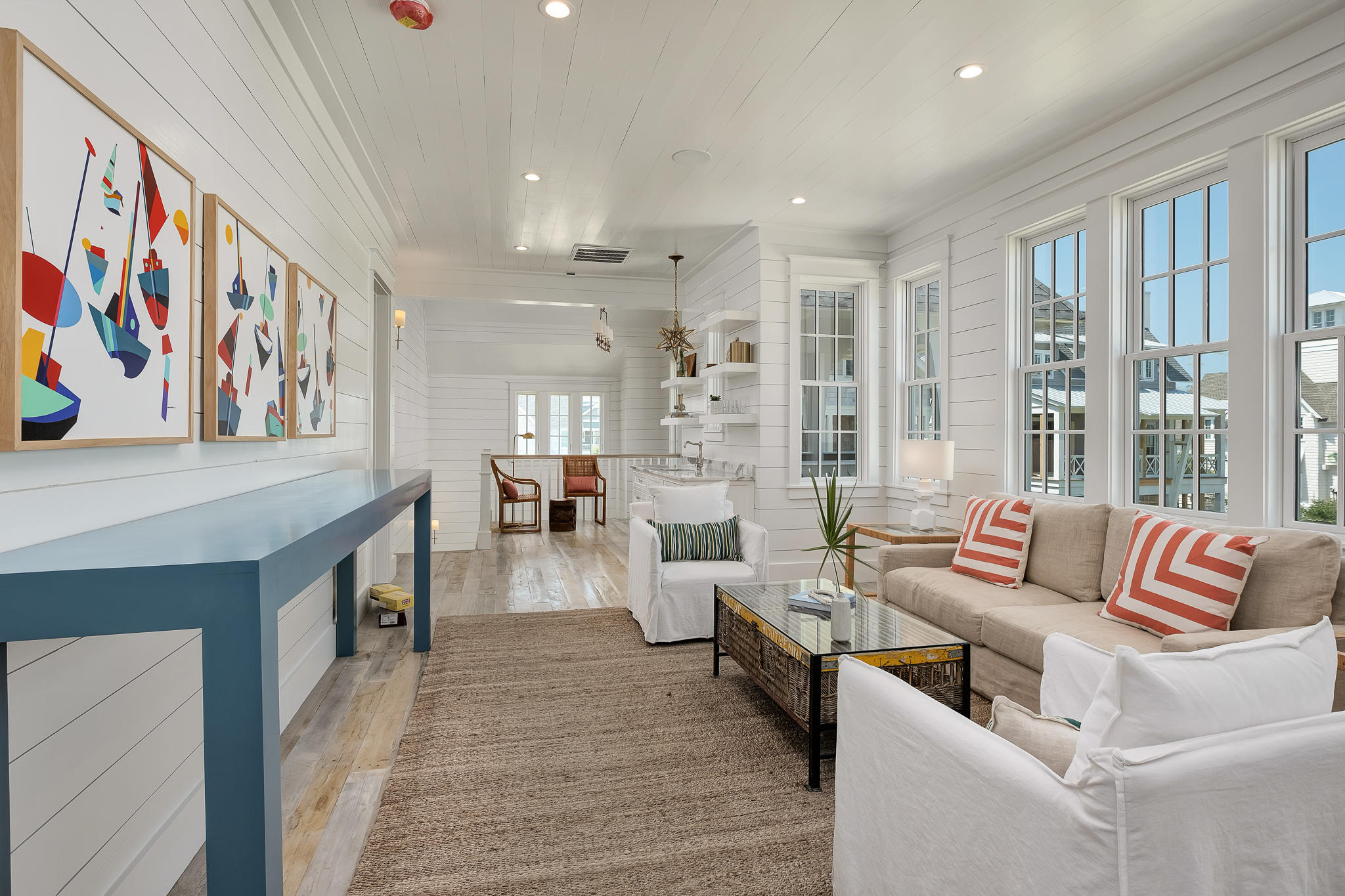 28 Rainer Ln Inlet Beach Inlet Beach, FL 32461 - Photo 22 of 39 a living room with furniture and a large window