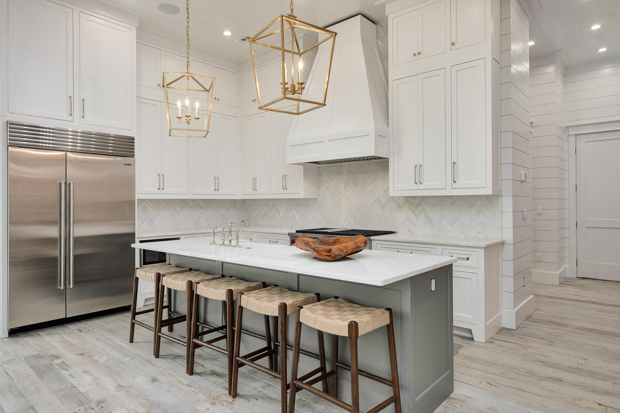 28 Rainer Ln Inlet Beach Inlet Beach, FL 32461 - Photo 8 of 39 a kitchen with stainless steel appliances granite countertop a sink a stove and refrigerator