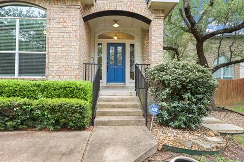 a front view of a house