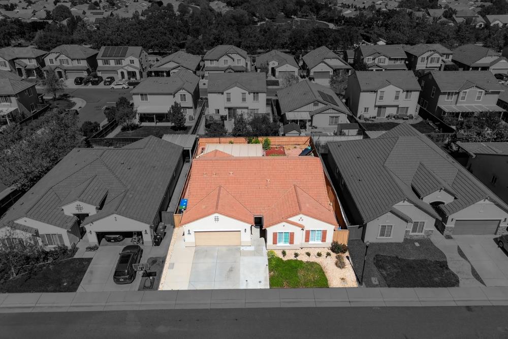 7605 Ferrell Way Elk Grove, CA 95757 - Photo 62 of 69 an aerial view of residential houses with outdoor space