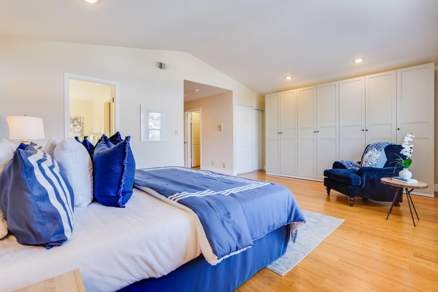 53 Fallborough Court San Ramon, CA 94583 - Photo 22 of 50 a bedroom with a bed and wooden floor