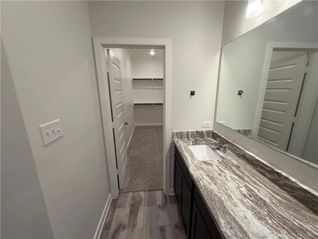 a view of walk in closet