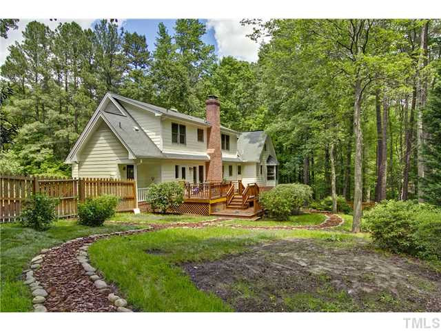 2700 Old Sugar Road Durham, NC 27707 - Photo 22 of 25 Back yard has garden area to the right of this picture. Back Yard
