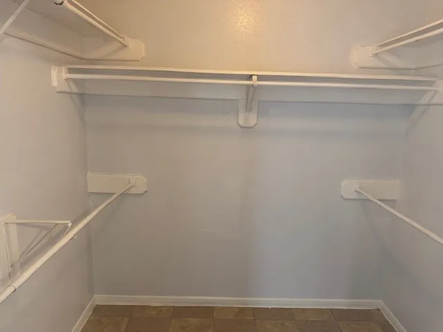 a close up view of racks on the wall