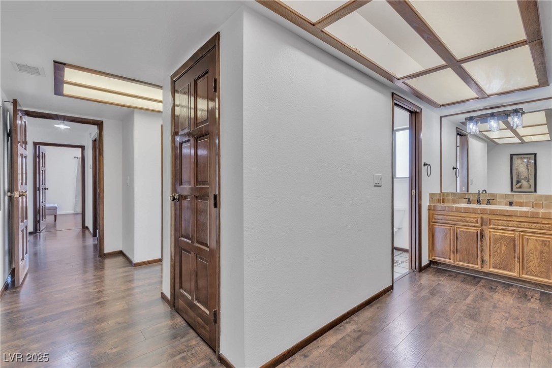1780 Westwind Road Las Vegas, NV 89146 - Photo 50 of 61 Primary Bath with separate sink and closet, separate shower and individual closets