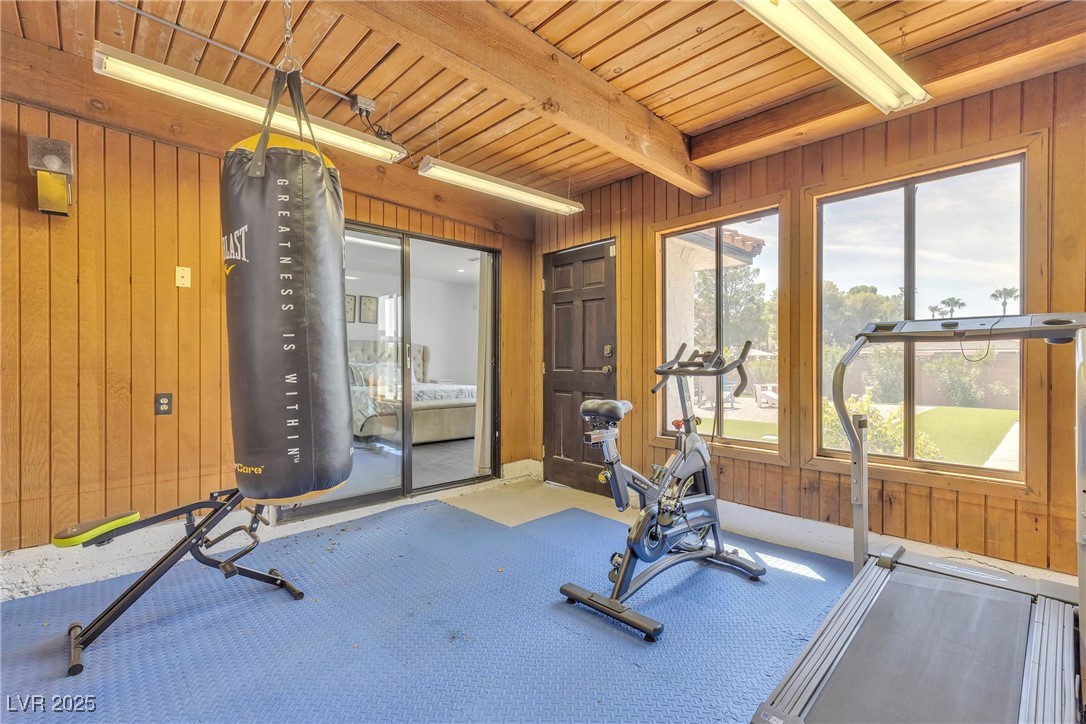 1780 Westwind Road Las Vegas, NV 89146 - Photo 54 of 61 Exercise room with access door to backyard