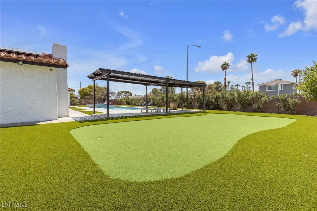 1780 Westwind Road Las Vegas, NV 89146 - Photo 7 of 61 Ease care Landscaping with Putting Green