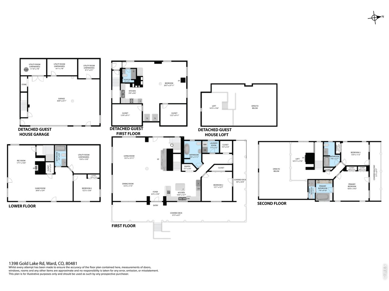 1398 Gold Lake Road Ward, CO 80481 - Photo 40 of 40 Floor Plan