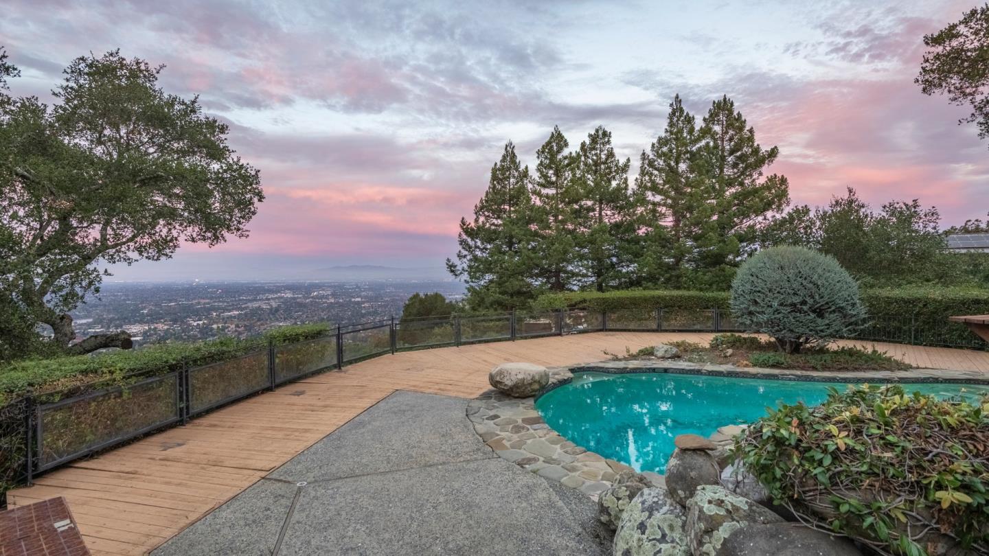 16353 Aztec Ridge Drive Los Gatos, CA 95030 - Photo 51 of 61 a view of a swimming pool with a yard