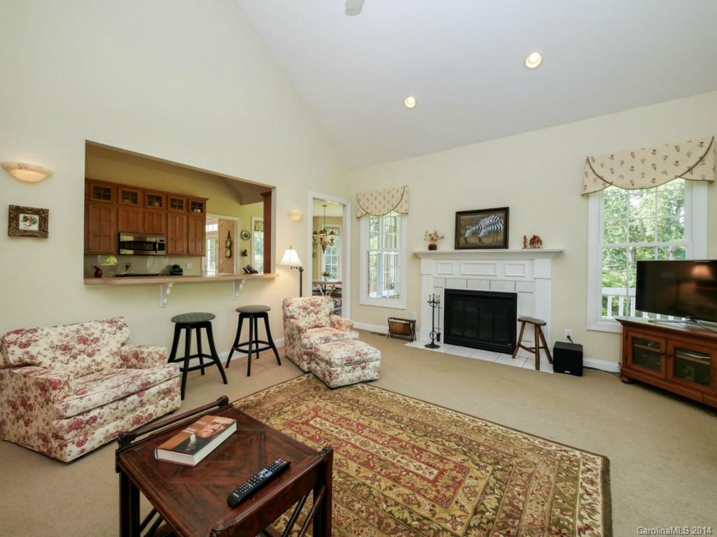 450 Old Carriage Road Clover, SC 29710 - Photo 6 of 23 a living room with furniture a flat screen tv and a fireplace