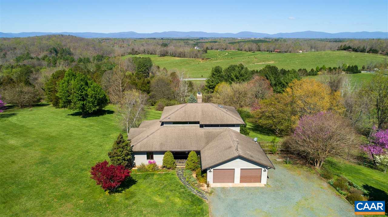 2900 Riggory Ridge Road Charlottesville, VA 22911 - Photo 3 of 44 a aerial view of a house with garden space and a swimming pool