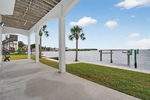 a view of a balcony with staircase