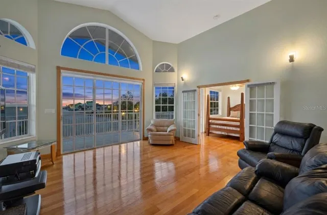 a view of ocean with a lake