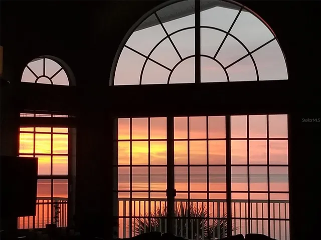 a view of sunset